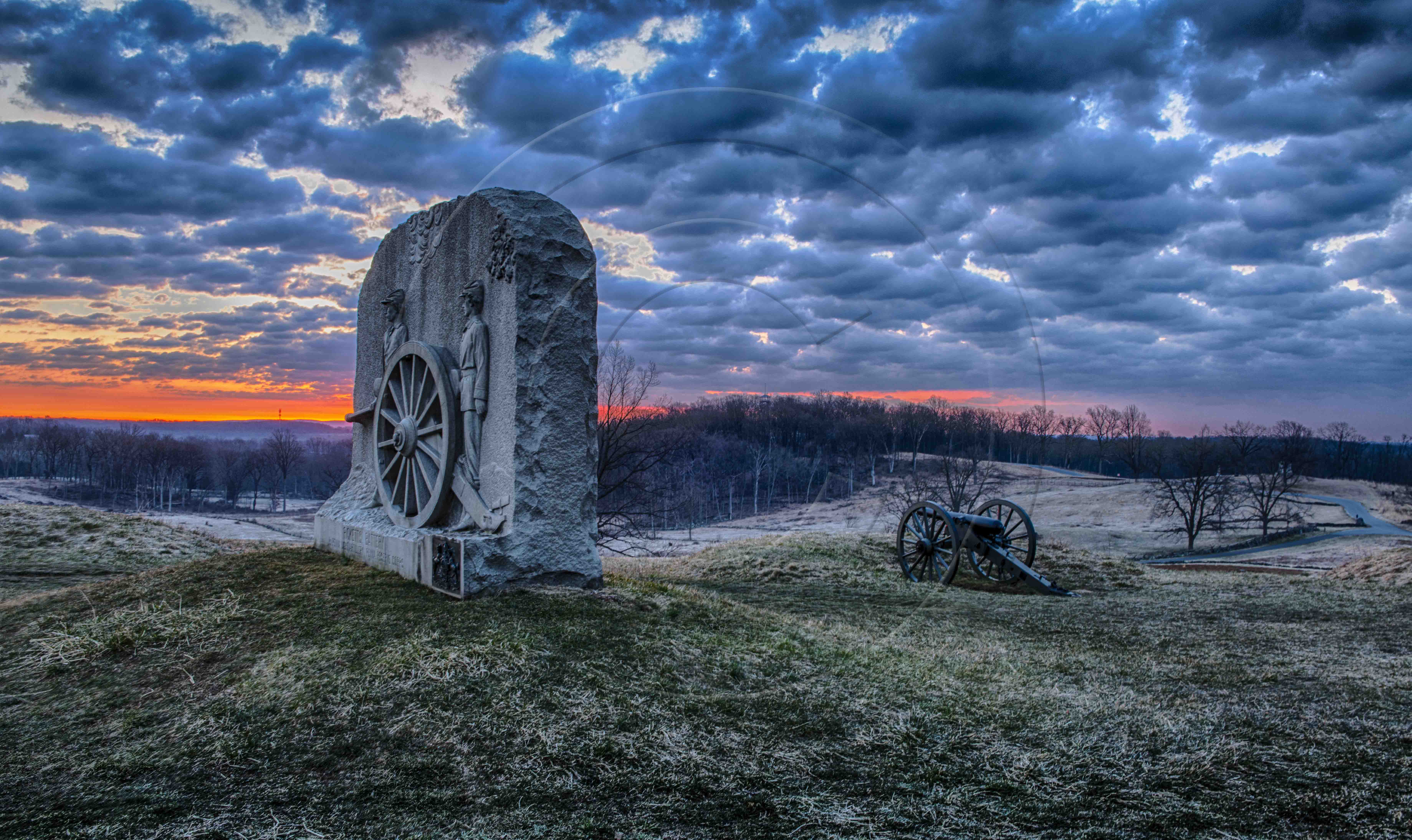 CEMETERY HILL AT DAWN-1